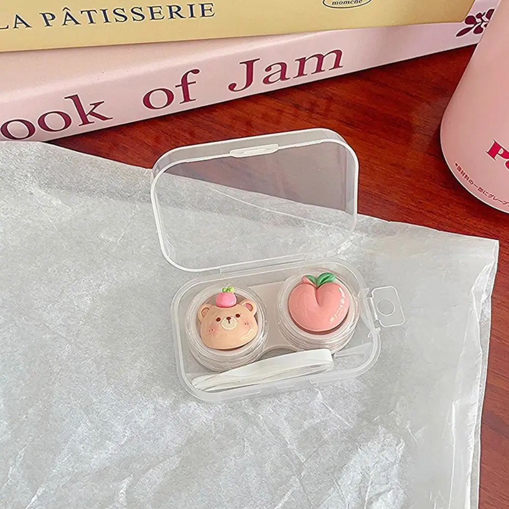 New Animal Contact Lens Case Portable Lightweight Contact Lens Storage Box Cute Mini Lens Nursing Tool