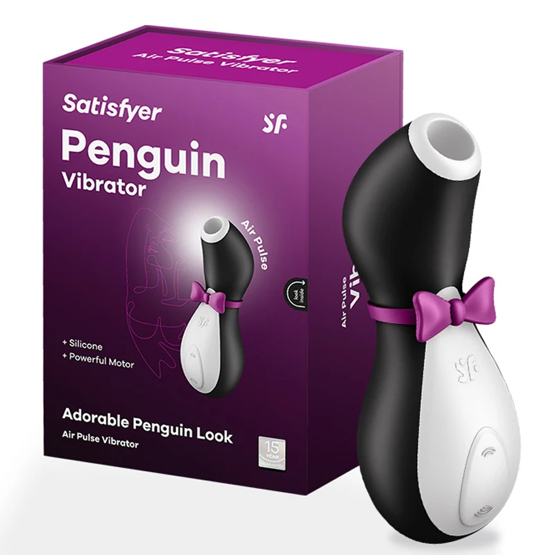 satisfyer Pro Penguin suck Clit Stimulation G spot Silicone Vibration Nipple Sucker UYO Cartoon Adult Sex toy vibrator woman