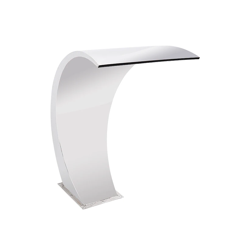 

Outdoor Pool Fountain Stainless Steel Pool Accent Fountain Pond Garden Swimming Pool Waterfall Feature Decorative