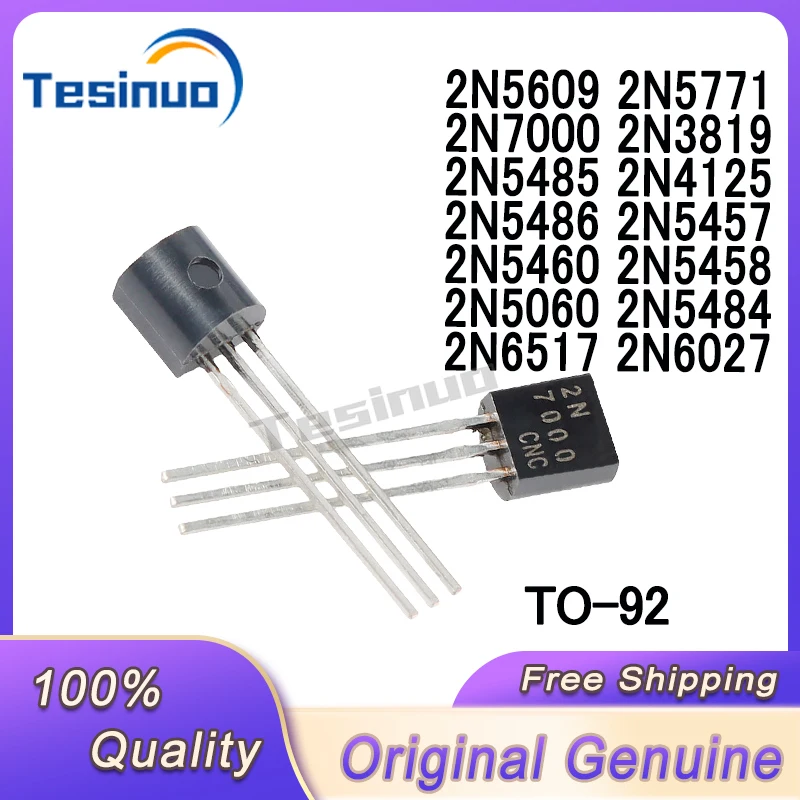 20/szt. Nowy 2 n7000 2 n3819 2 n4125 2 n5060 2 n5457 2 n5458 2 n5460 2 n5484 2 n5485 2 n5486 2 n5609 2 n5771 2 n6027 2 n6517 do-92 w magazynie