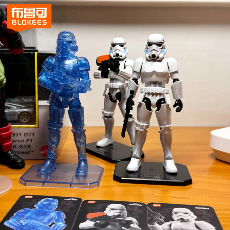Blokees Star Wars Mandalorian Stormtrooper Action Figure Assemble Model Collection Blind Box Galaxy Version 3