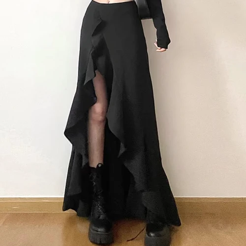 2024 봄 여름 틈새 디자인 감각 스커트 통통한 mm 하이 웨이스트 슬리밍 불규칙한 사이드 슬릿 A 라인 롱 드레스 트렌디 Best5 2024 봄 여름 틈새 디자인 감각 스커트 통통한 mm 하이 웨이스트 슬리밍 불규칙한 사이드 슬릿 A 라인 롱 드레스 트렌디 Best5