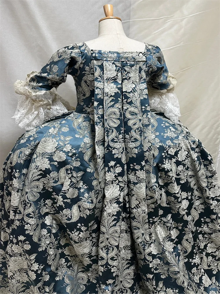 

1700s Georgian era Victorian Rococo Marie Antoinette Dress French Royal Court Robe a la francaise Rococo Baroque Ball Gown