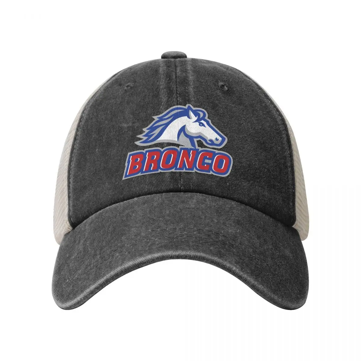 New Bronco Baseball Cap Mesh Sun Hat Sports Leisure Snapback Caps