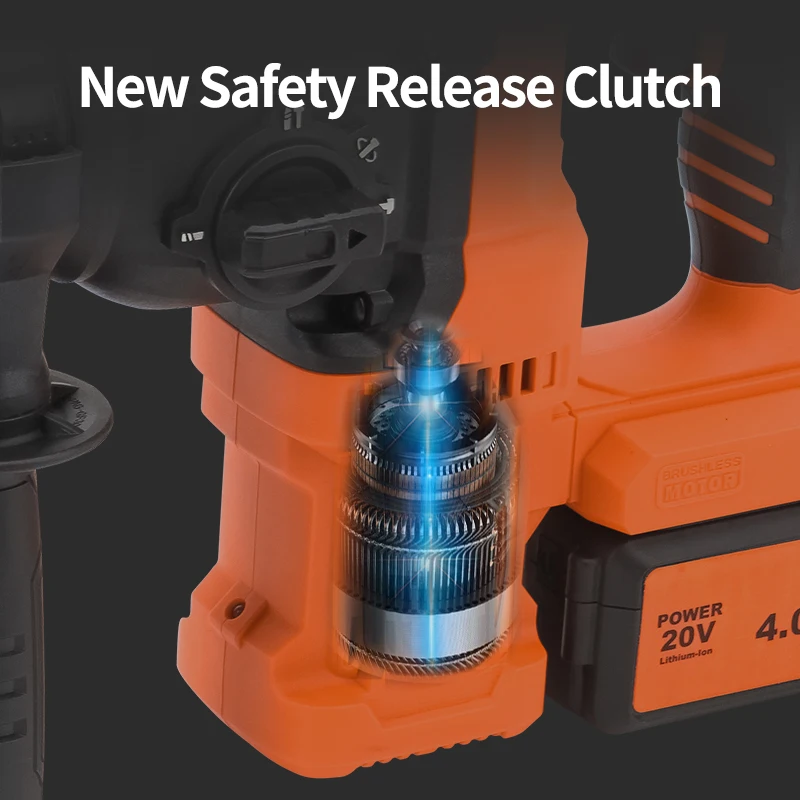 جهاز حفر كهربائي PA4574H 18 فولت، مثقاب مطرقة كهربائي 30 مم Sds #5