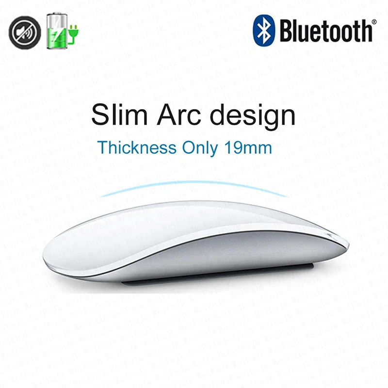 Imagem -04 - Apple Original sem Fio Bluetooth Mouse Mágico para Macbook Pro Air Mini Laptop Tablet pc Ipad Gaming Ergonômico Fino Touch Mouse