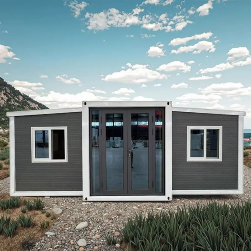 20ft Ready Made Folding House Full Set Configuration Prefab Home With Wiring Toilet For Ready To Use Living And Office