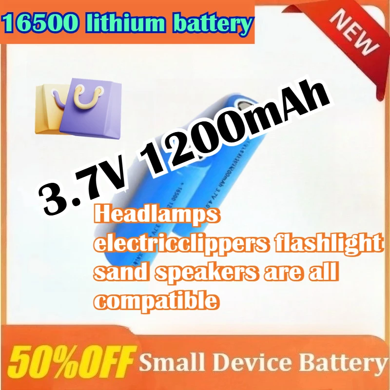 

ICR16500 3.7V 1200mAh Sufficient capacity is not empty scale with protection board lithium ion LED led flashlight digital device