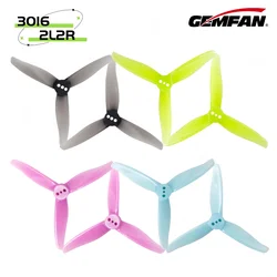 2Pairs/4pcs Gemfan 3016 Propeller 1.5m 2mm hole 3 inch 3-Blade CW CCW FPV Propeller Mini Props For 3inch RC FPV Racing Drone