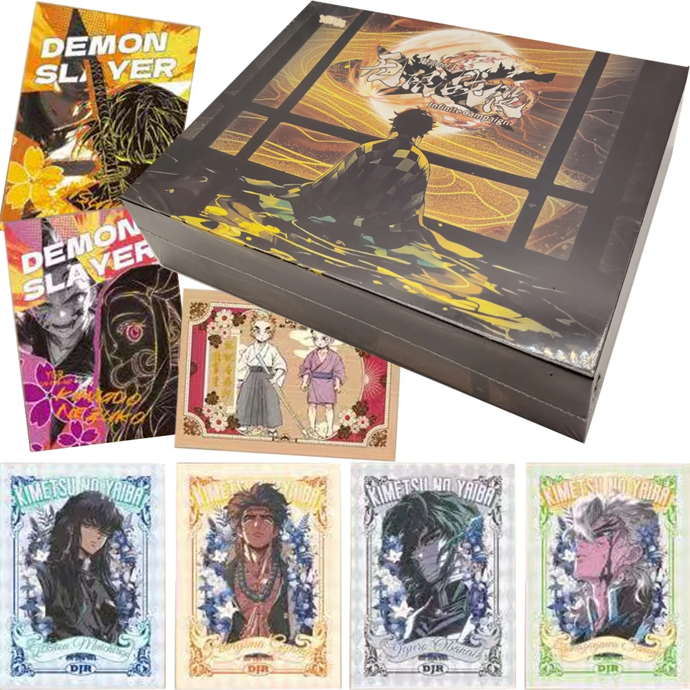 

Hot Blooded Anime Demon Slayer Collection Cards Exquisite Ukiyo-e Style Classic Unique Art Figure Picture Frame Cards Hobby Gift