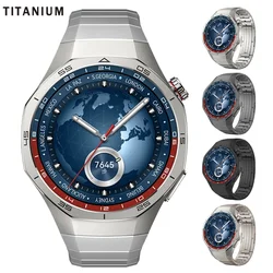 Luxury Titanium Alloy Strap For Huawei Watch GT 5 Pro No Gaps Metal Bracelet For Huawei Watch GT 5 Pro Business Band Correa