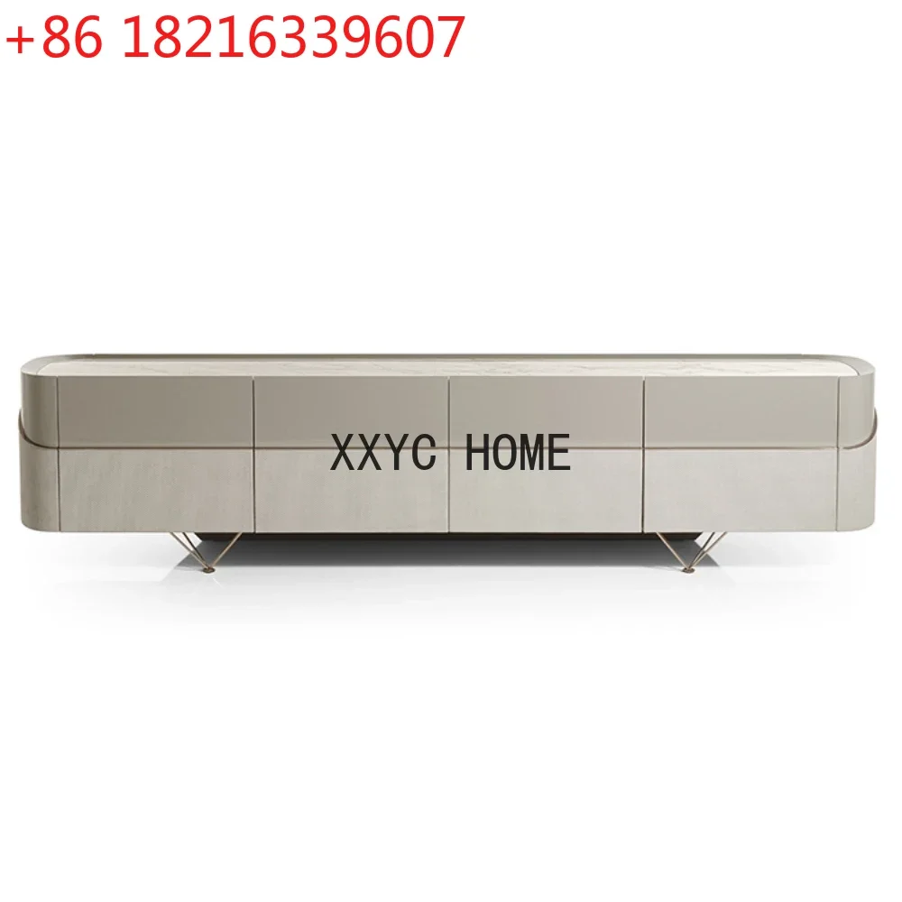 

Тумба под телевизор TAO из натурального мрамора класса люкс, дизайнерская, для гостиной