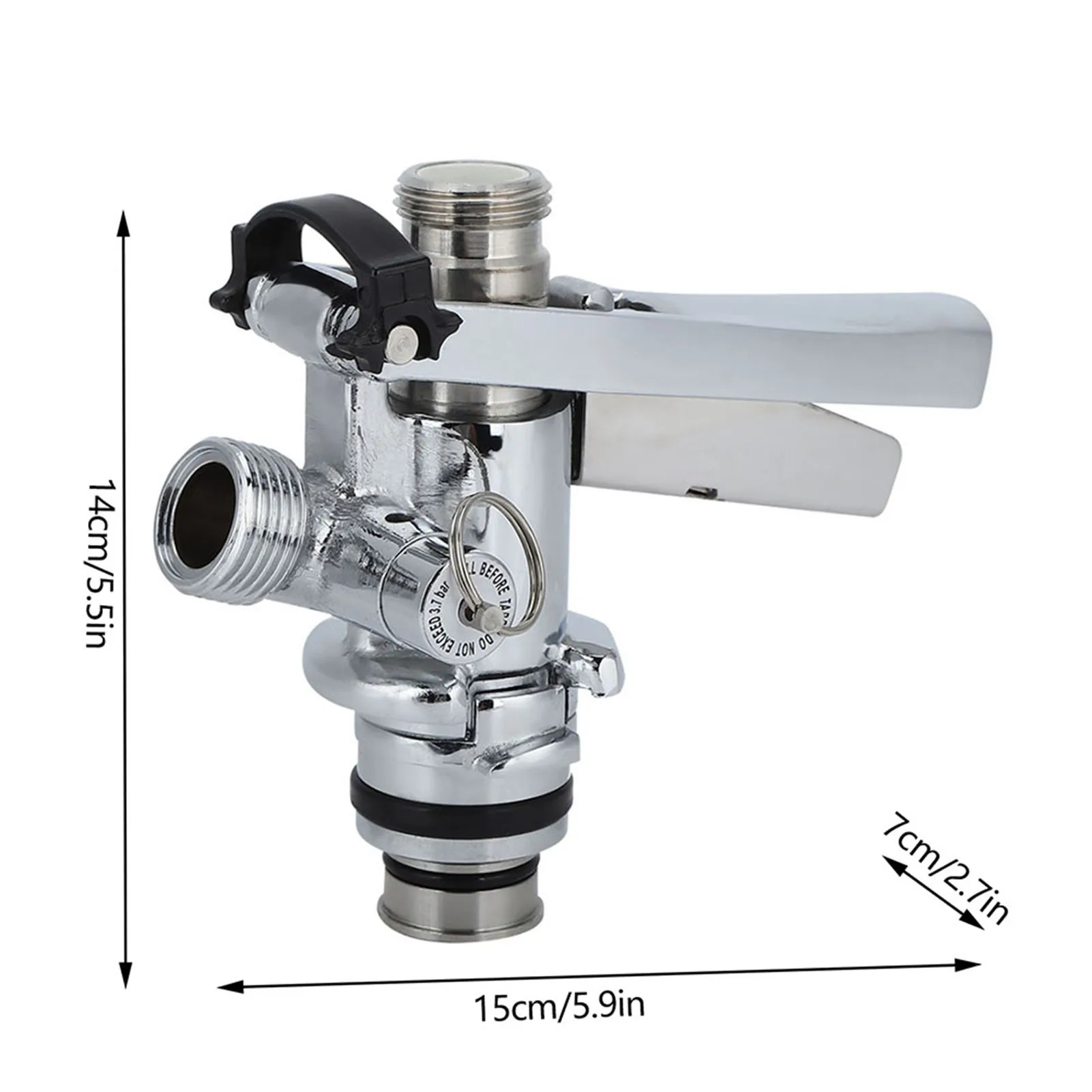 (صفقة التخليص) G5/8 U نوع البيرة برميل Soupler البيرة برميل موزع الملحقات الفولاذ المقاوم للصدأ برميل المقرنة مشروع البيرة المقرنة