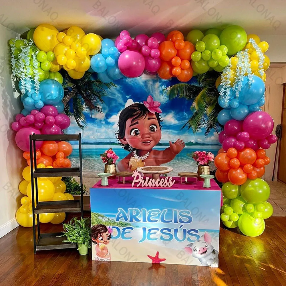 1set disney moana Avatás balloons Füzér Aláboltoz készlet 32inch Éretlen Cucc Elgáncsol ballons számára gyerekeknek születésnapi decors Baba zuhany globos