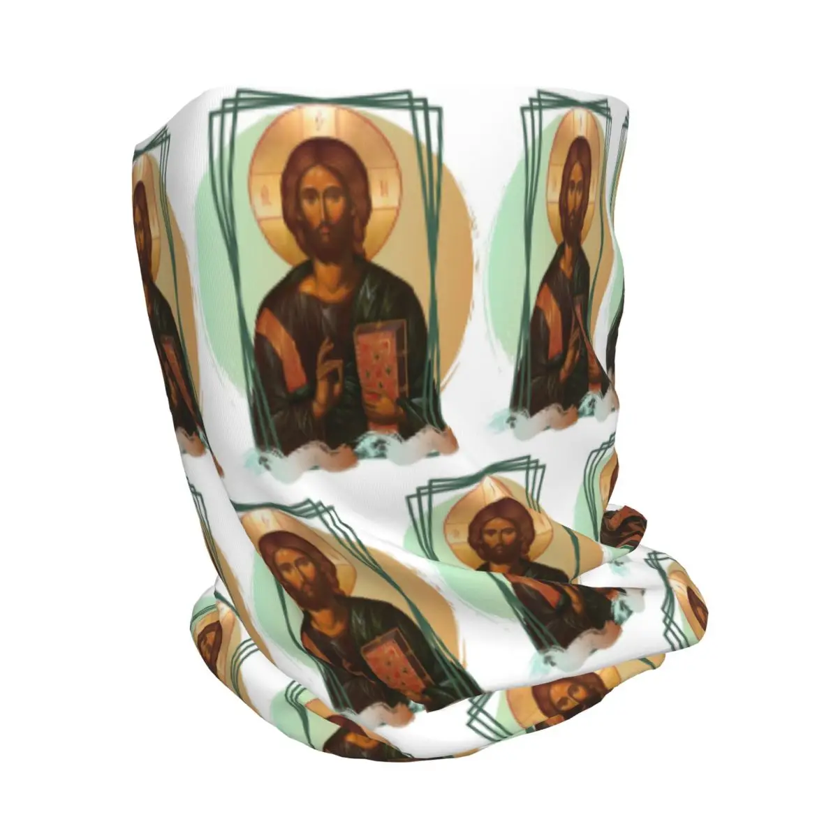 Lord Jesus Christ Bandana Neck Cover Face Scarf Multifunction Balaclava Beanies Hat for Men Women Adult Winter