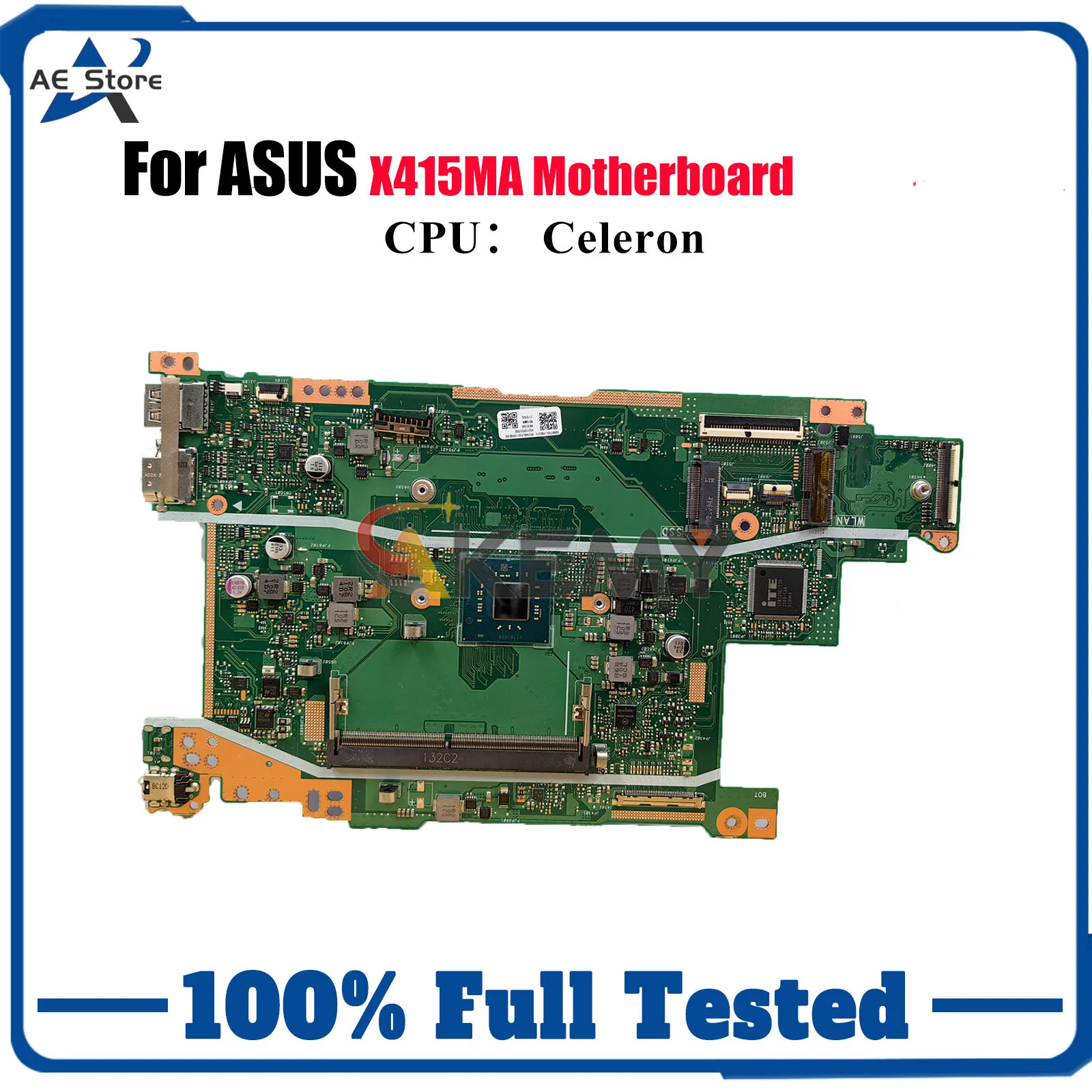 

X415MA Материнская плата для ноутбука ASUS VivoBook X415M X415MA Материнская плата для ноутбука с процессором Celeron 100% тестирование ОК быстрая доставка stk