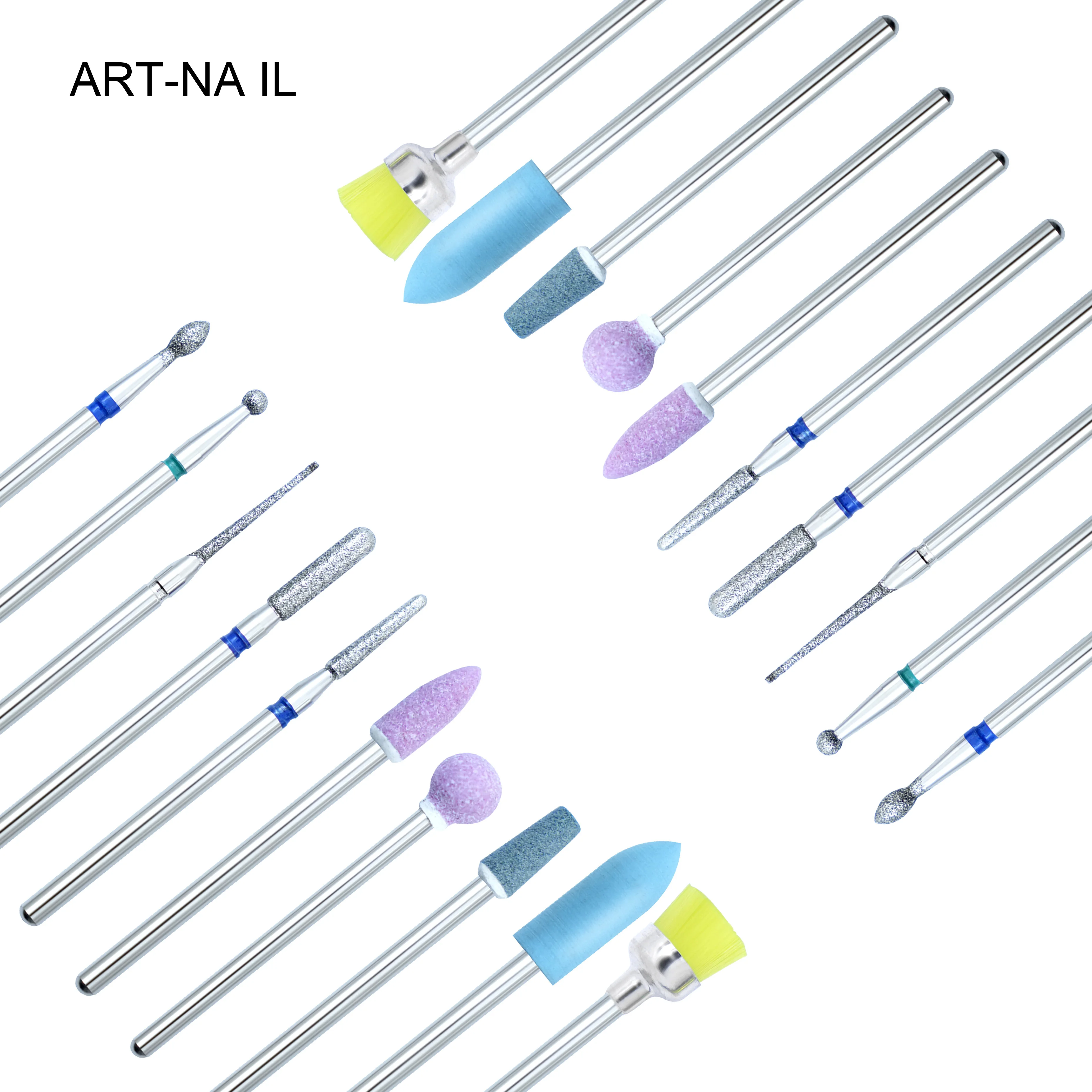 10 Pcs Nail Drill Bits Professional Nail Material Set Of Milling Cutter For Manicure   for Removing Gel File Equipment Tools
