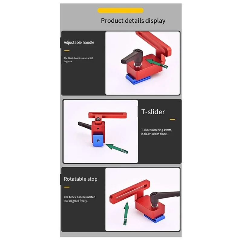 ABBN-木工 30 タイプスライドリミッタースライドレールブロック木工テーブル DIY トラックポジショナー木工補助ツール