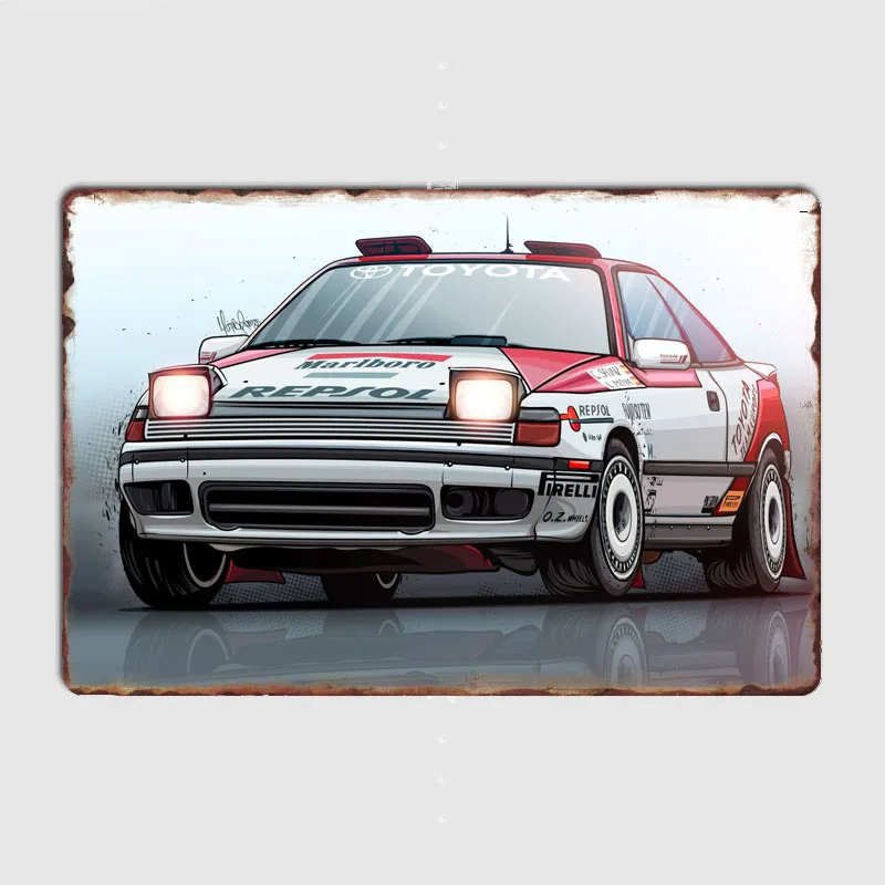 World Rally Championship Celica GTFour ST165 Posters Metal Plaque Poster Home Decorations Classic Tin Sign Room Decor Wall