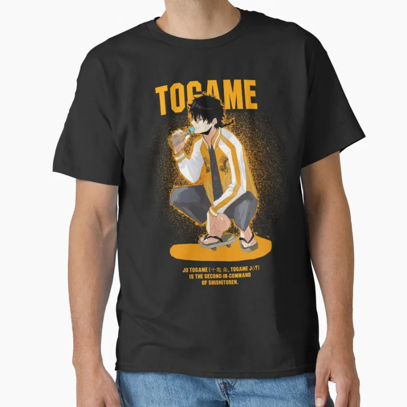 

Jo Togame Cute Manga Wind Breaker Anime t shirt for men Large size Tops S-6XL 100% cotton Birthday Gift Clothes