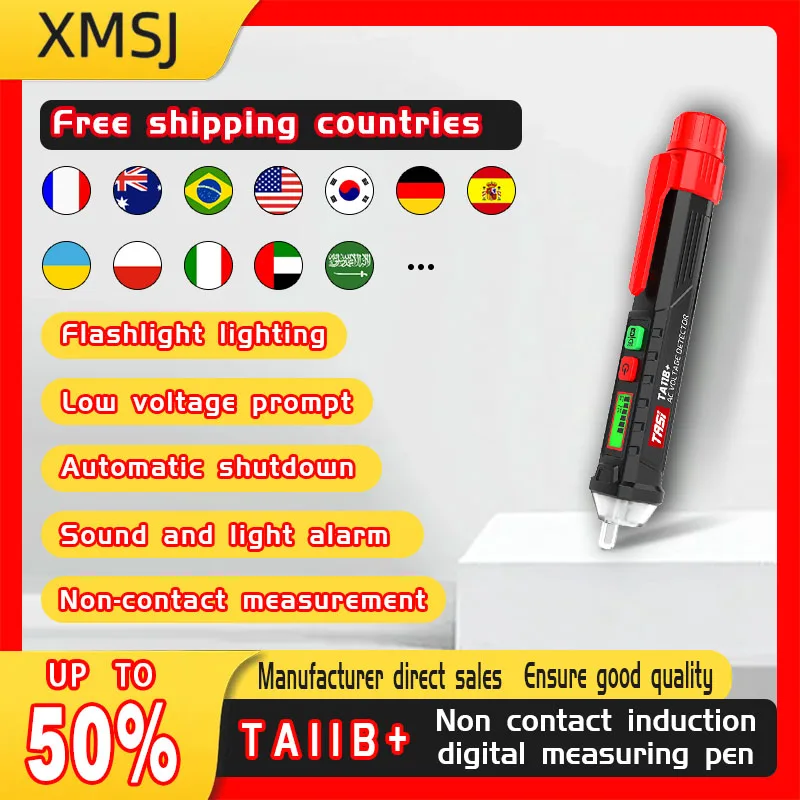

Digital display test pen TA11B+electrician non-contact line detection, test pen