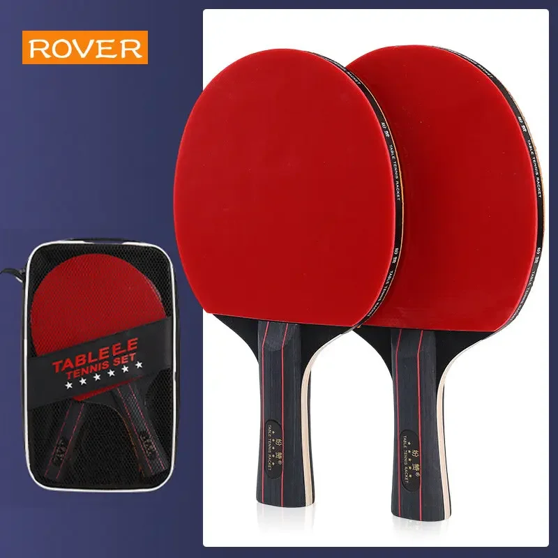 Table Tennis Racket 4 Star Newbie Training Ping Pong Racket Set Rubber Kids Hight Quality Blade Bat Paddle with Tennis