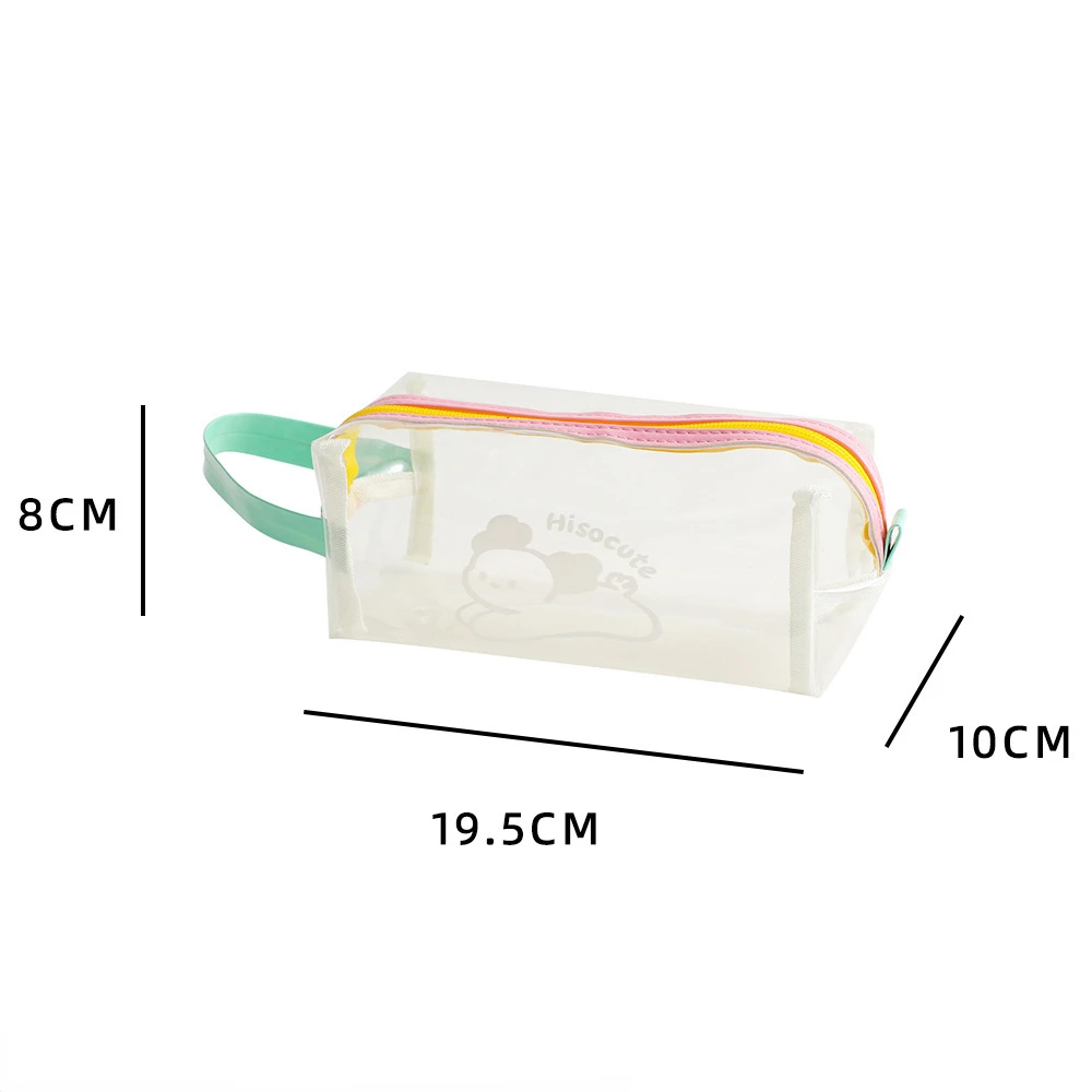 PVC Transparent Portable Makeup Bag Travel Waterproof Skincare Product Storage Bag