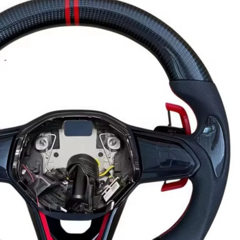 Customized Carbon Fiber Leather Car Steering Wheel For Volkswagen R8 Sagitar Magotan Golf Passat Shangku CC Steering WheeI