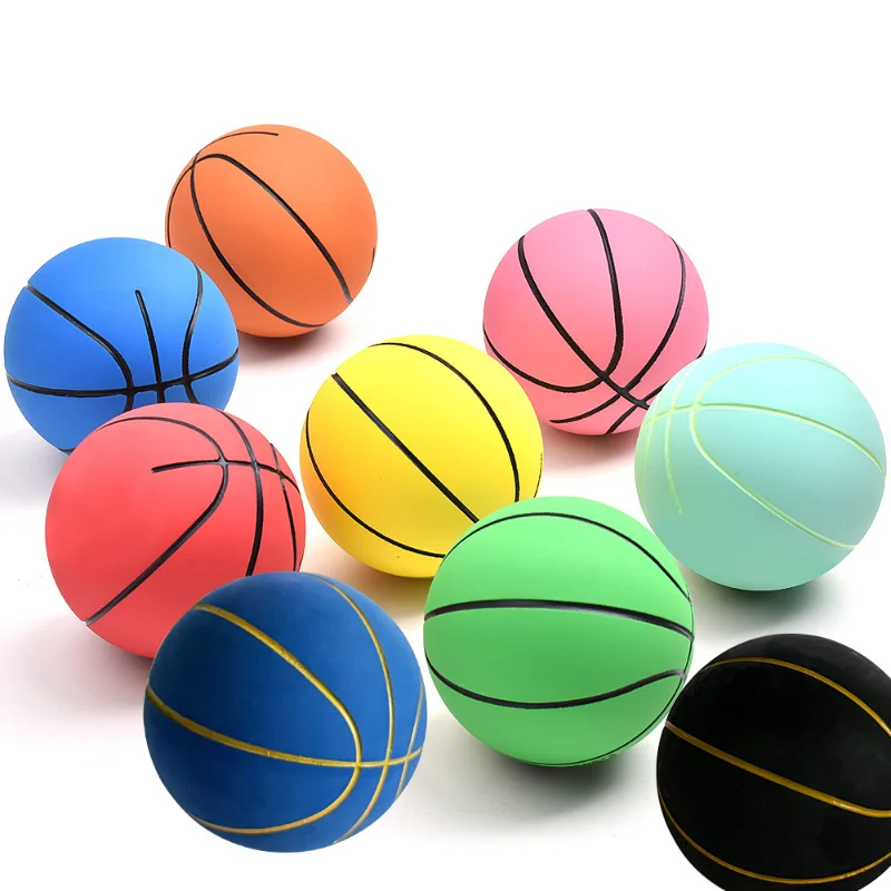 6CM Funy Ultra-high Elastic Mini Rubber Small Basketball Decompression Hollow Elastic Ball Children's Toy MINI Basketball Gifts