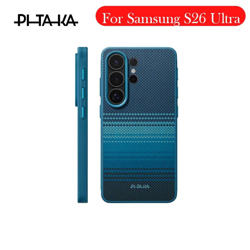 PITAKA Case For Samsung S26 Ultra Carbon Fiber Anti-fall Back Cover Shell
