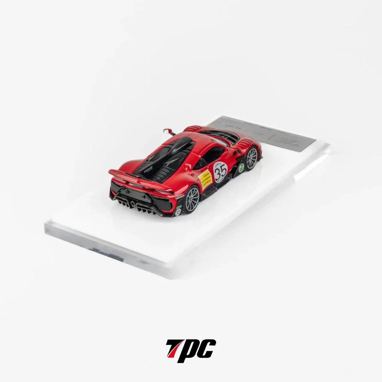 Auf Lager tpc 1:64 ein rotes Schwein Diecast Diorama Auto Modell Sammlung Miniatur Spielzeug