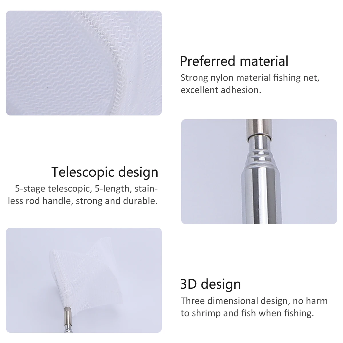 

Retractable 3D Fish Fishing Net Extendable Tanks Telescopic Aquarium Nets Ocean