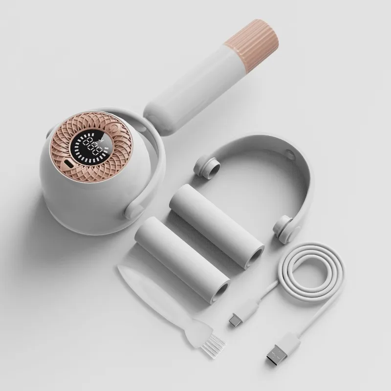 2 in 1 Rechargeable Lint Remover LED Digital Display Portable Fabric Shaver Pet Lint Roller Hair Electric Lint Remover for Cloth