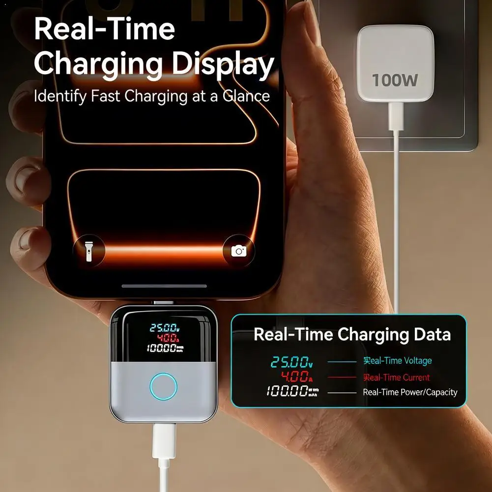 Full Charged SeparatorX02 Auto Disconnect Charger Adapter Comes With A Built-in Digital Display Screen Phone Power Cut Off Separ