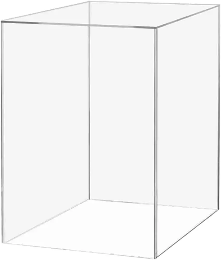 

6x6x9 Inch Acrylic Display Case for Collectibles, Figures, Toys - No Assembly Required