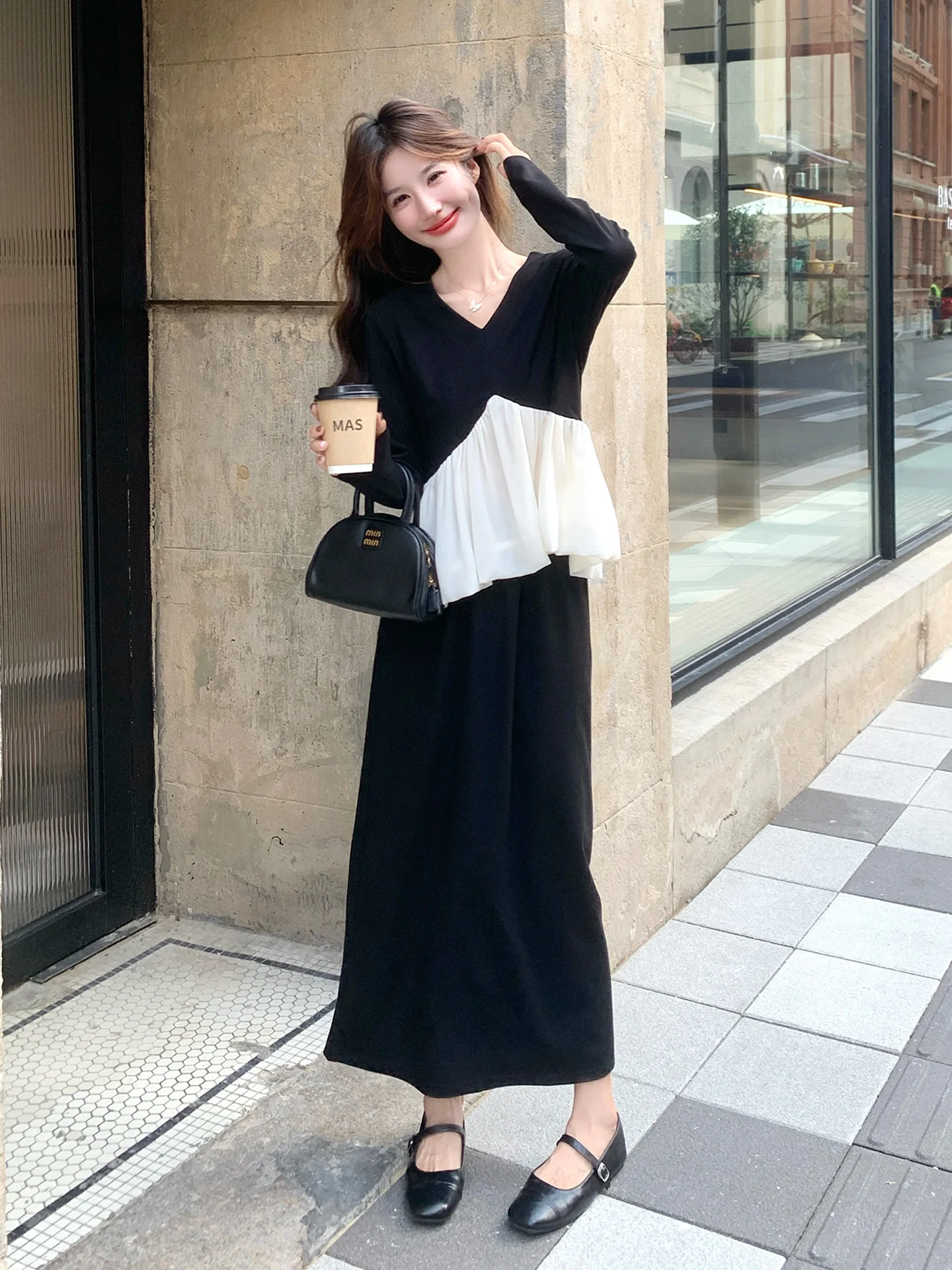 bla-maturi-sle-ensemble-femmes-automne-nouveau-design-sens-patchwork-haut-f-jupe-deux-pieces-ensemble-longue-sve-v-ne-trajet-sle