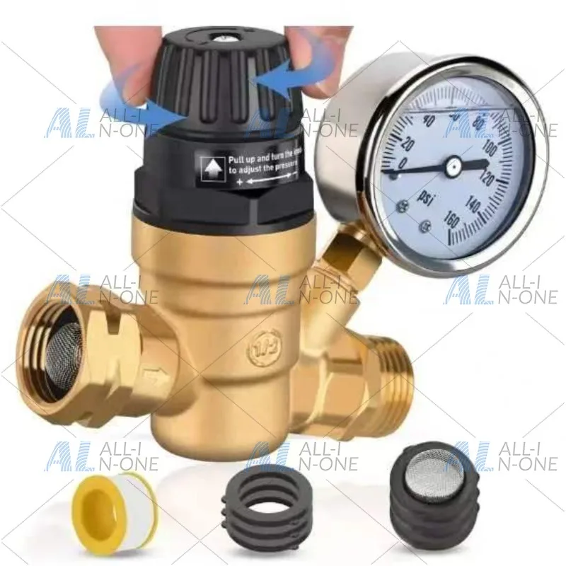 Supply special pressure reducing valve for RV, adjustable tap water pressure reducing valve, complete variety