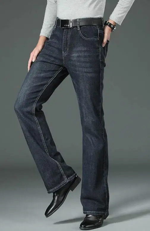 Retro Jeans Popular In The 1980s,Slim Fit Wide Leg Denim Pants,Straight Leg Jeans