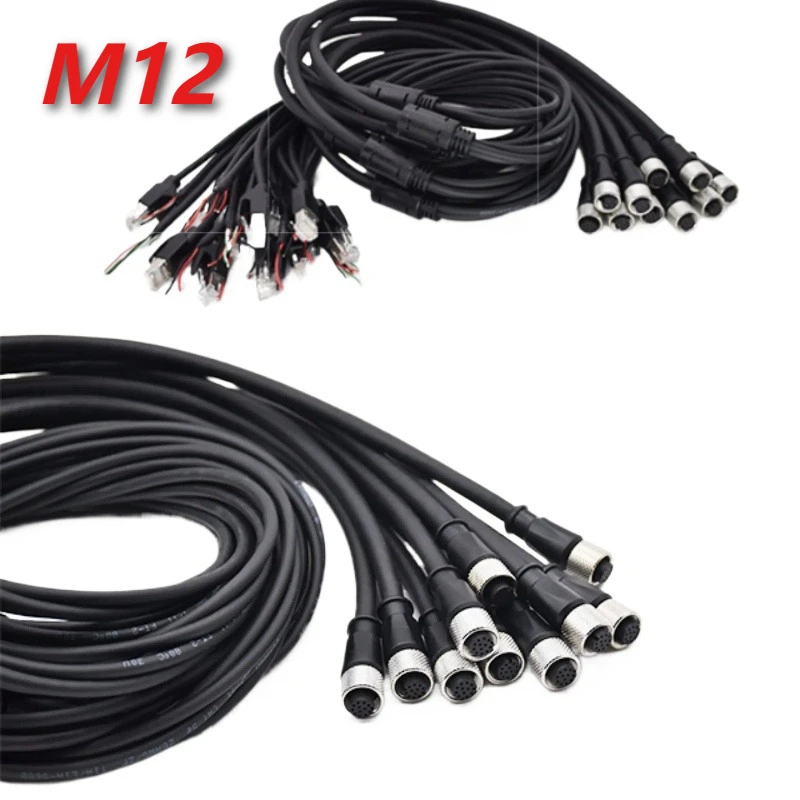 M12 Livox HAP (TX) Mid 360 Mid-70 Lidar Navigation Mapping Salm Livox Tech M12 Aviation 1 to 2/3 Wire Connector Sensor CableXT60