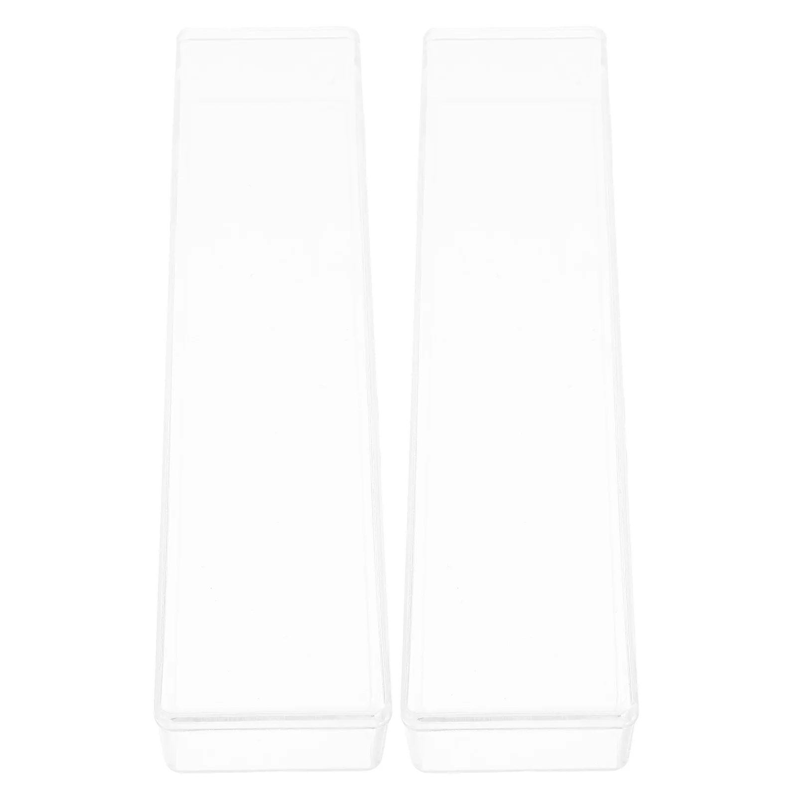 

2 Pcs 24 Hole Harmonica Acrylic Storage Box Protective Case Lightweight Travel Empty Container for Rosary Beads Jewelry Pen