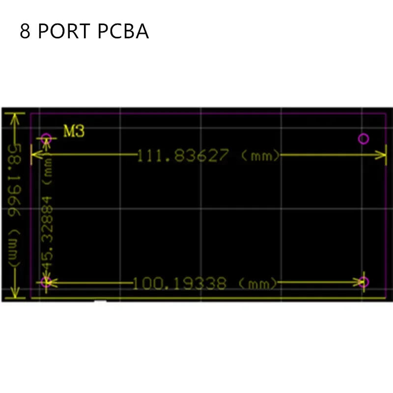 OEM PBC 4/8 portas Gigabit Ethernet Switch Port com cabeçalho de 4/8 pinos 10/100/1000m Hub 4/8 vias pino de alimentação placa Pcb OEM parafuso buraco