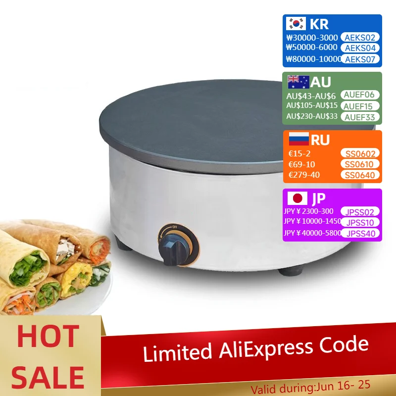 

Crepe Makers Gas Pancake Fruit Machine Single Head benches furnace pancake machine Cooking Appliances