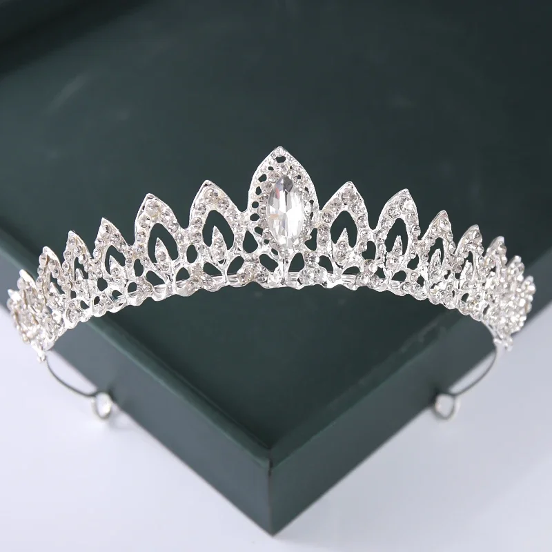 Diadema e corone di cristallo Color oro argento alla moda perla regina principessa diadema di nozze nuova vendita calda accessori per capelli da