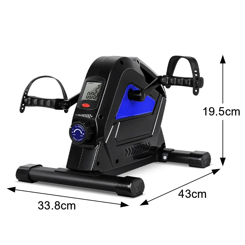 حامل دواسة متعدد الوظائف عالي الجودة، دراجة تمرين مغناطيسية بيضاوية الشكل مع Led وأقدام لكبار السن #4