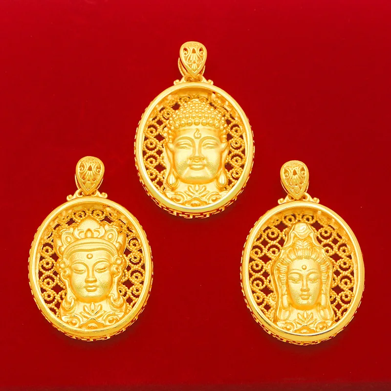 9999 gold exquisite jade pendant of Guanyin. Guanyin pendant. Exquisite craftsmanship.