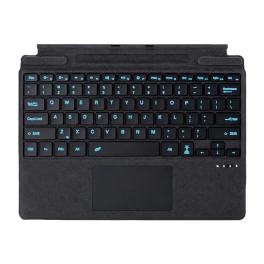 

Клавиатура для Microsoft Surface Pro Copilot+ 11-го поколения, Pro 11, Pro 10, 9, 8, X, 13 дюймов, съемная накладка Type Cover с тачпадом, 7 цветов