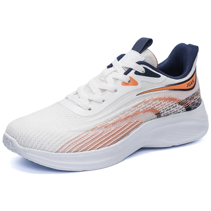 

Flying woven sports casual shoes men's shoes Oversized running net shoes Walking flat training fitness men's shoes