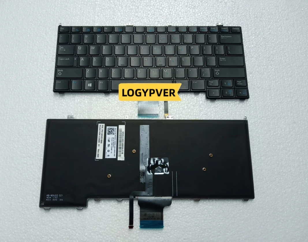 

Keyboard for FOR Dell Latitude 12 7000 E7240 E7440 E7420 P22S Backlit US English