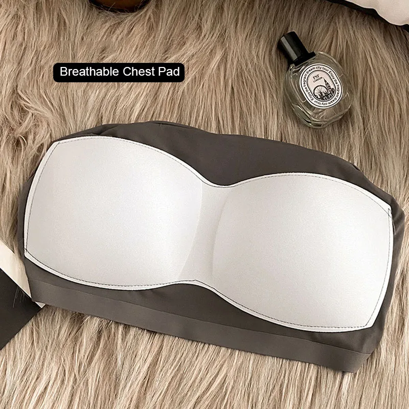 قميص قصير نسائي من الحرير الجليدي ، وسادة صدر ، كوب ثابت ، ملابس داخلية ، ملابس خارجية ، عصابة نسائية صيفية ، 2 في الكثير