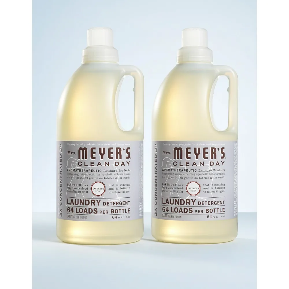 

Lavender Scented Laundry Detergent, Cruelty-Free & Biodegradable, 64 oz Pack of 2 for Eco-Friendly Families